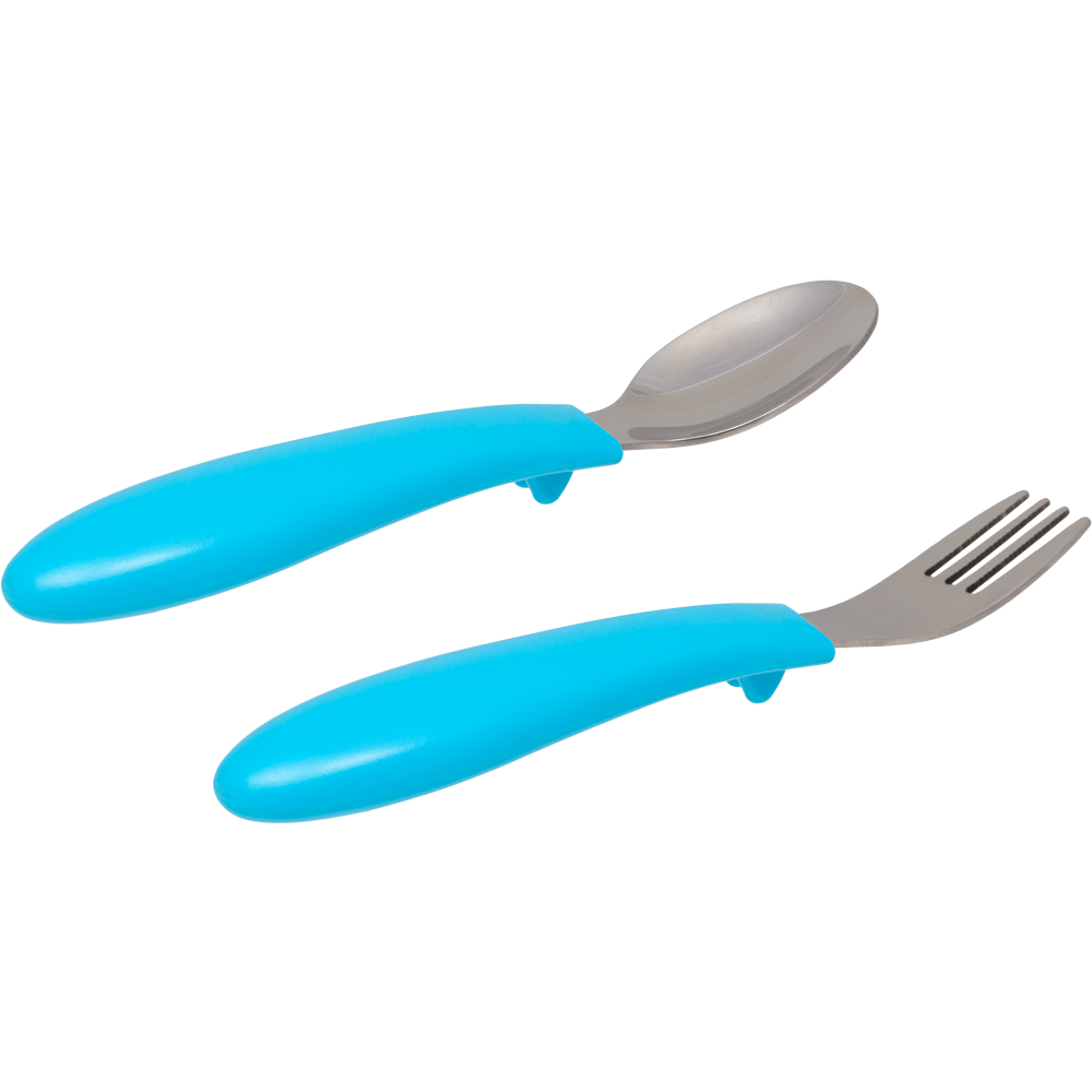 Kit Talheres Inox Azul Buba Zoo