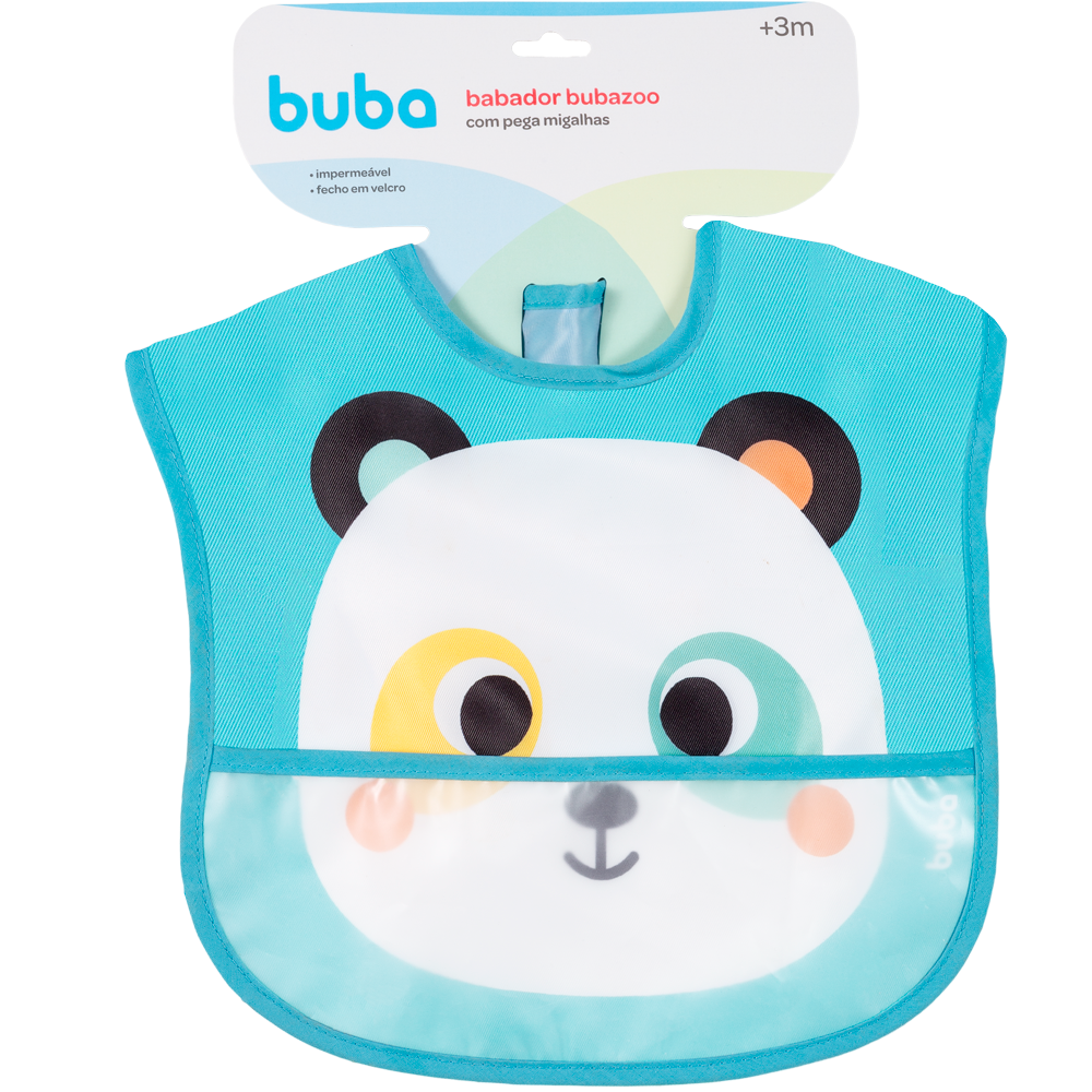 Babador Impermeável Panda Buba Zoo