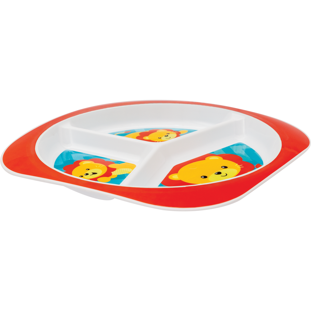 Prato Buba com Divisória Animal Fun Leão