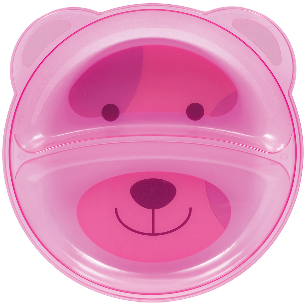 Prato Ursinho com Divisória Buba Rosa