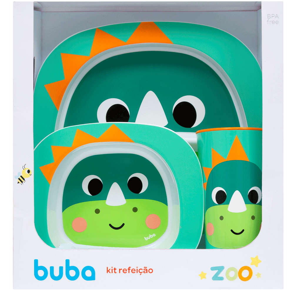 Kit Refeição Dino Buba Zoo