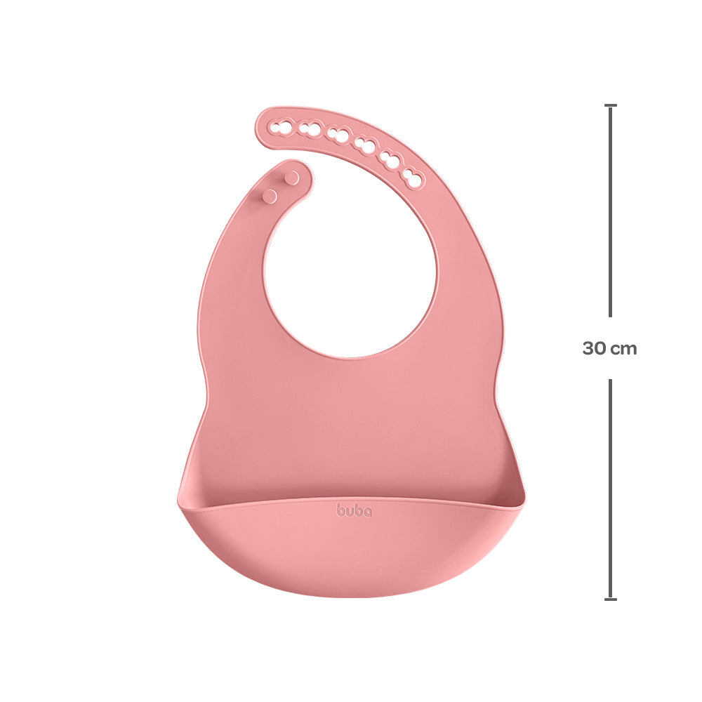 Kit Refeição em Silicone Buba Rosa