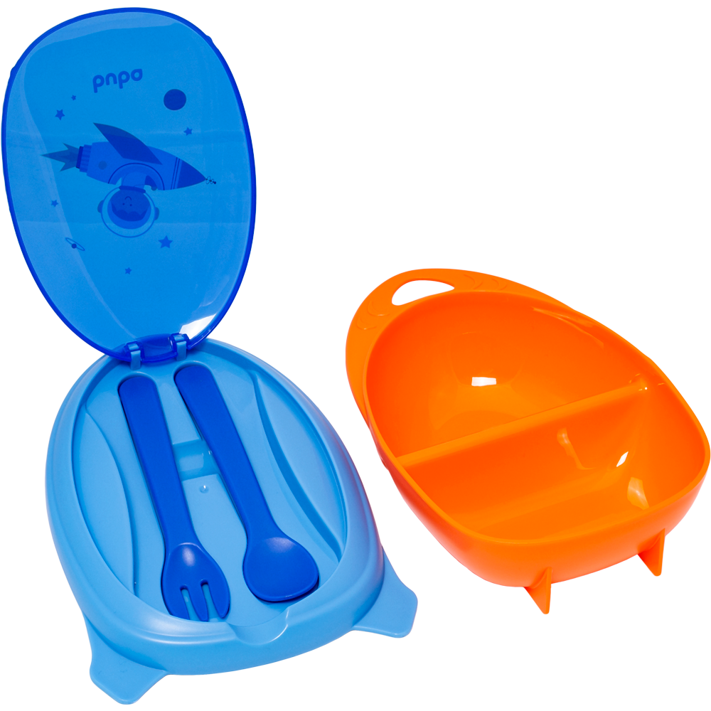 Kit Refeição Marmitinha com Talheres Astronauta Buba