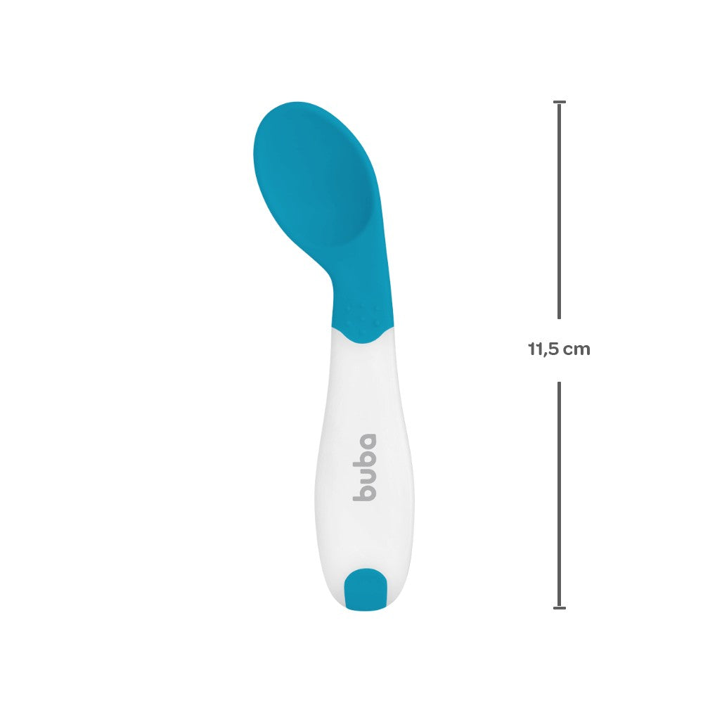 Colher de Treinamento Curvada Azul Buba