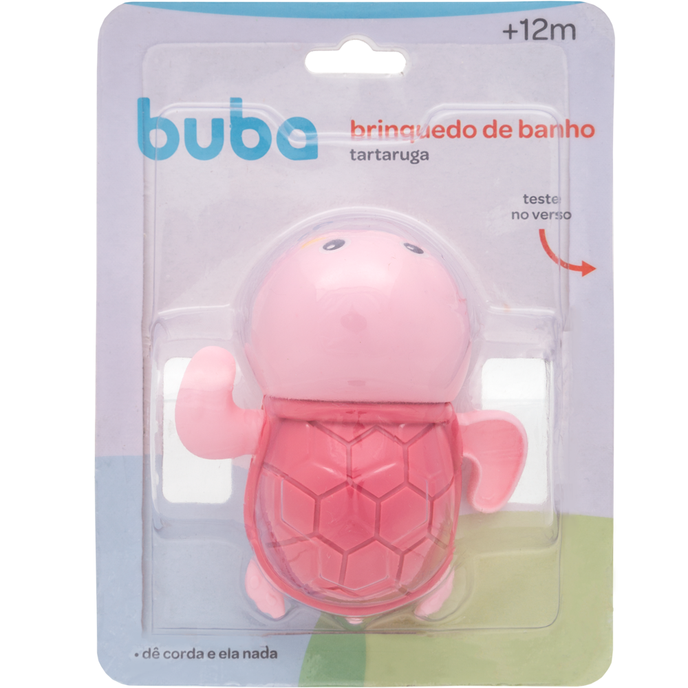 Brinquedo de Banho Tartaruga Rosa Buba