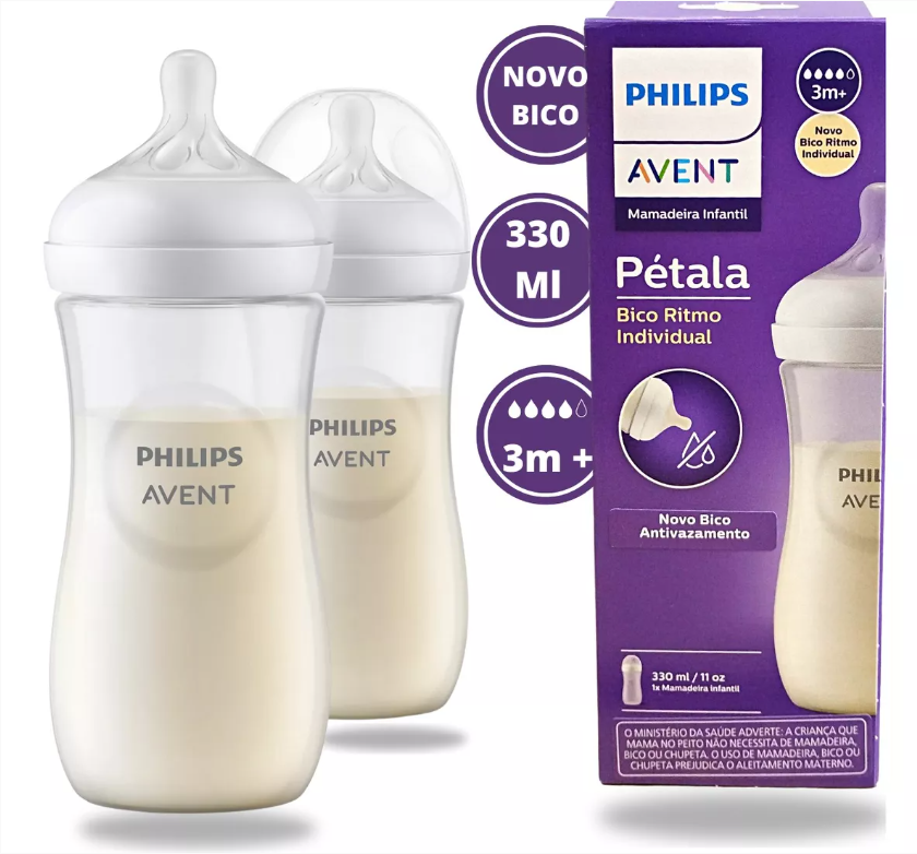 Mamadeira Phillips Avent 330ml Transparente