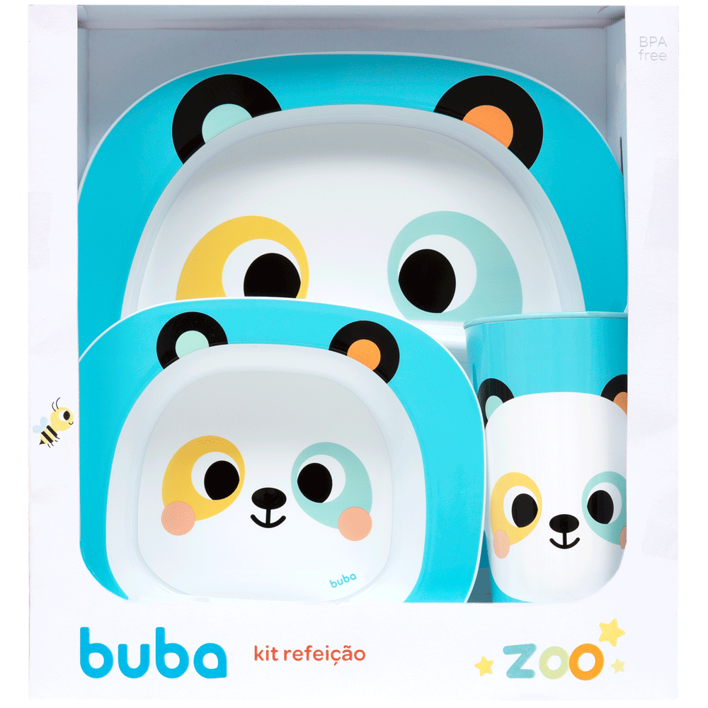 Kit Refeição Panda Buba Zoo