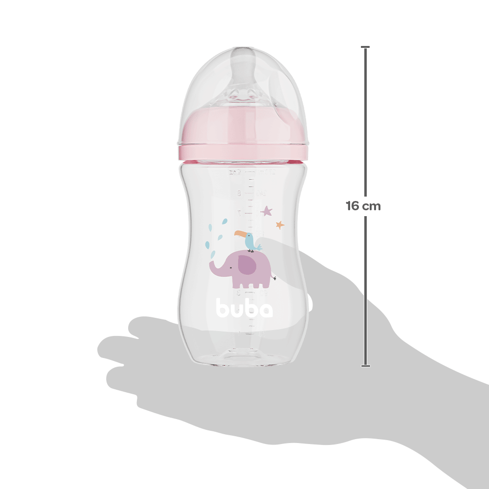 Mamadeira Elefante Rosa Buba 270ml