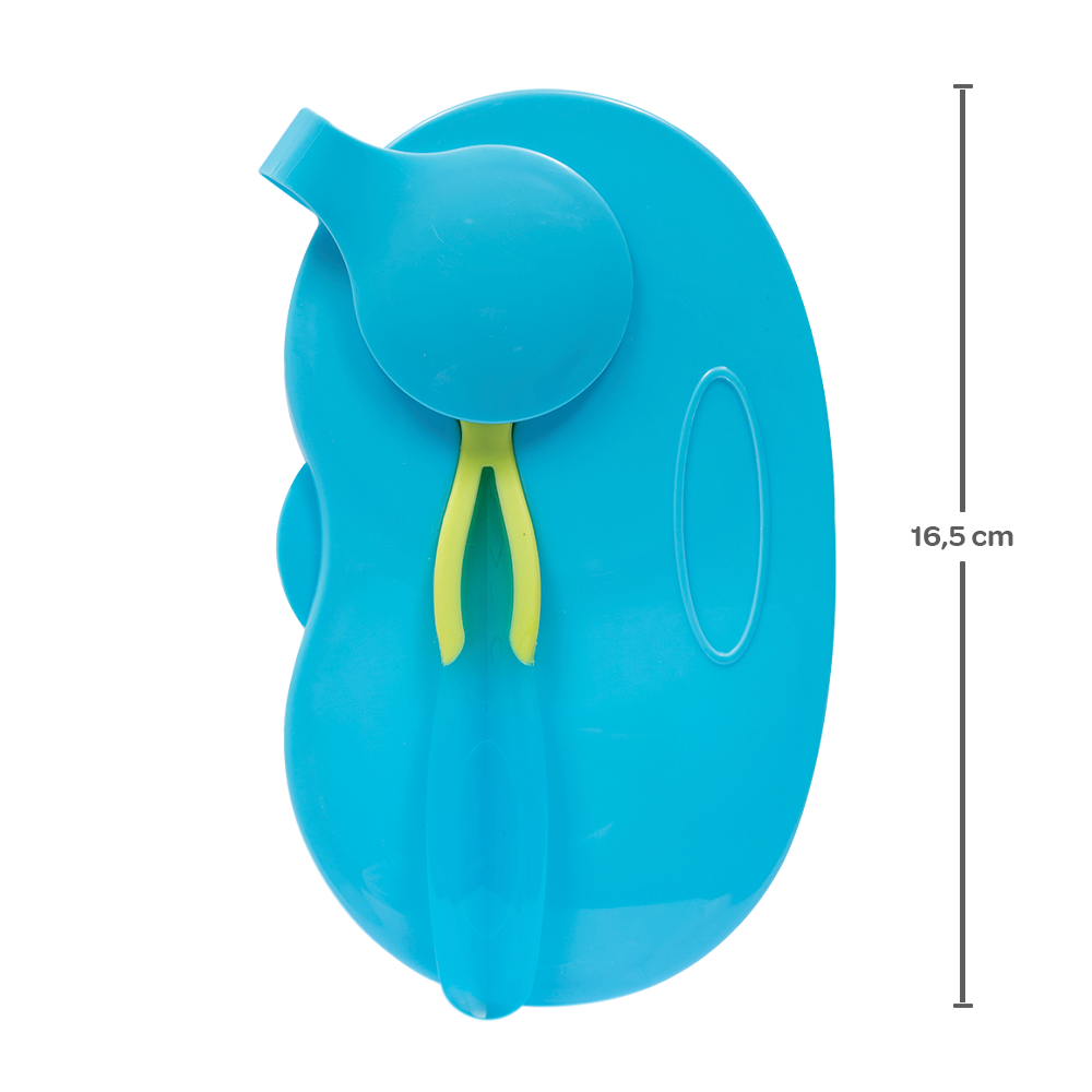 Kit Refeição Pote com Divisória Azul Buba