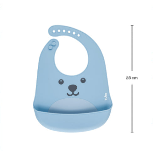 Babador de Silicone Buba Azul