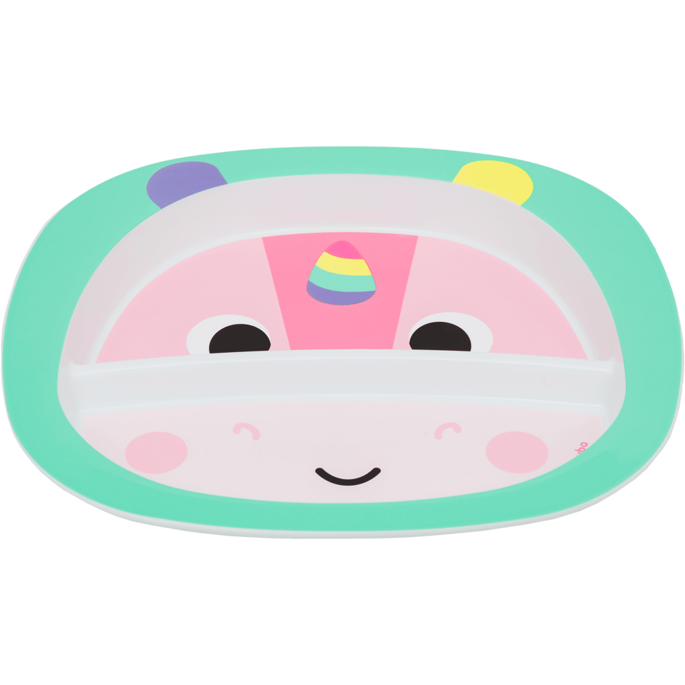 Pratinho Buba Zoo com Divisória Unicórnio