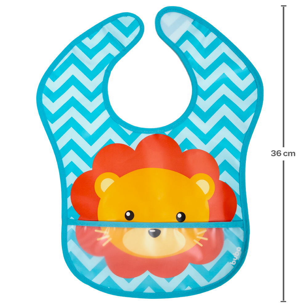 Babador Impermeável Animal Fun Leão Buba
