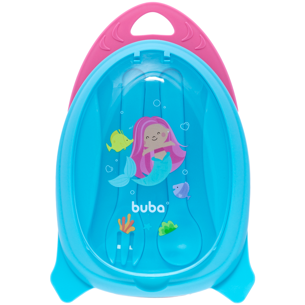 Kit Refeição Marmitinha com Talheres Sereia Buba