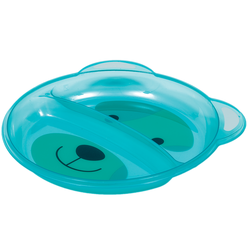 Prato Ursinho com Divisória Buba Azul