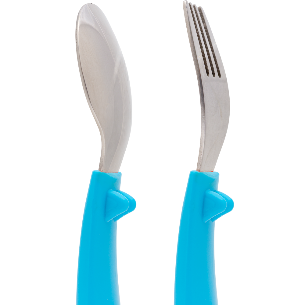 Kit Talheres Inox Azul Buba Zoo