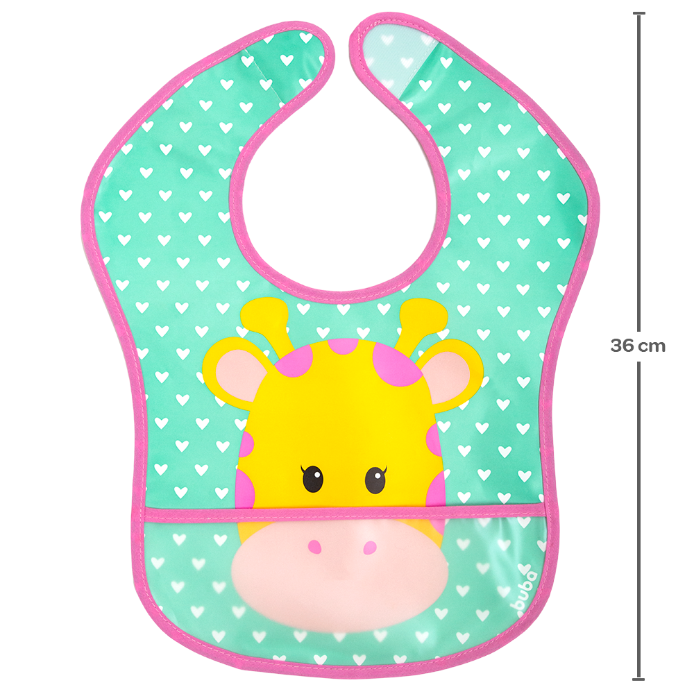 Babador Impermeável Animal Fun Girafa Buba