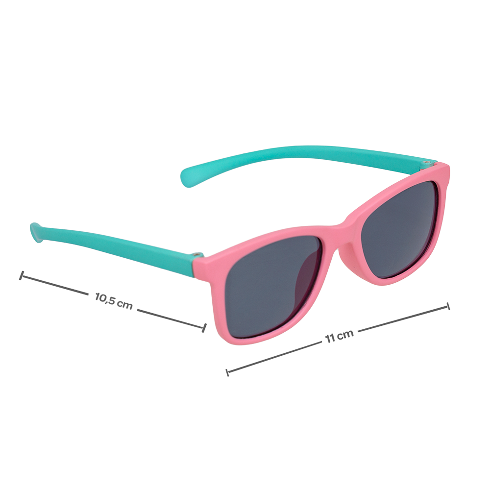 Óculos de Sol Rosa com Verde Buba