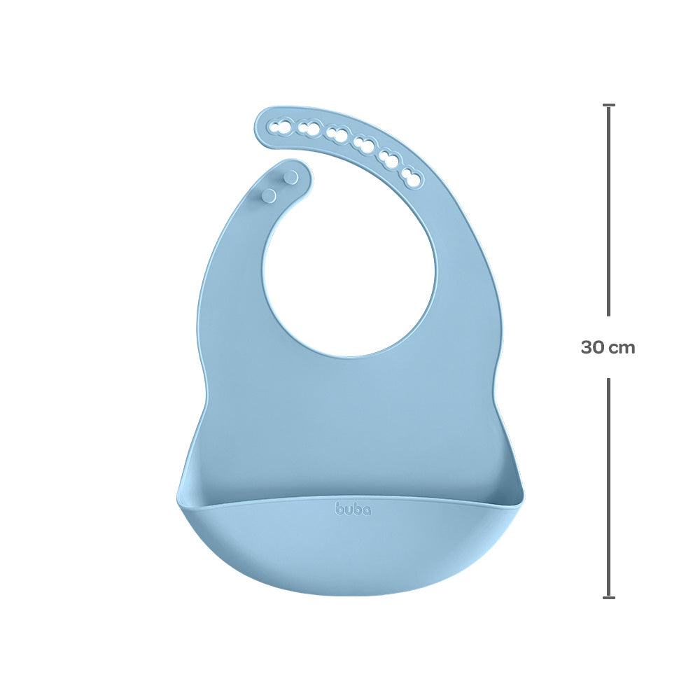 Kit Refeição em Silicone Buba Azul