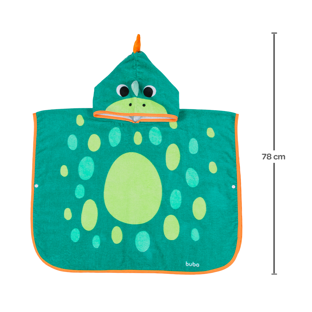 Toalha Poncho Dino Buba