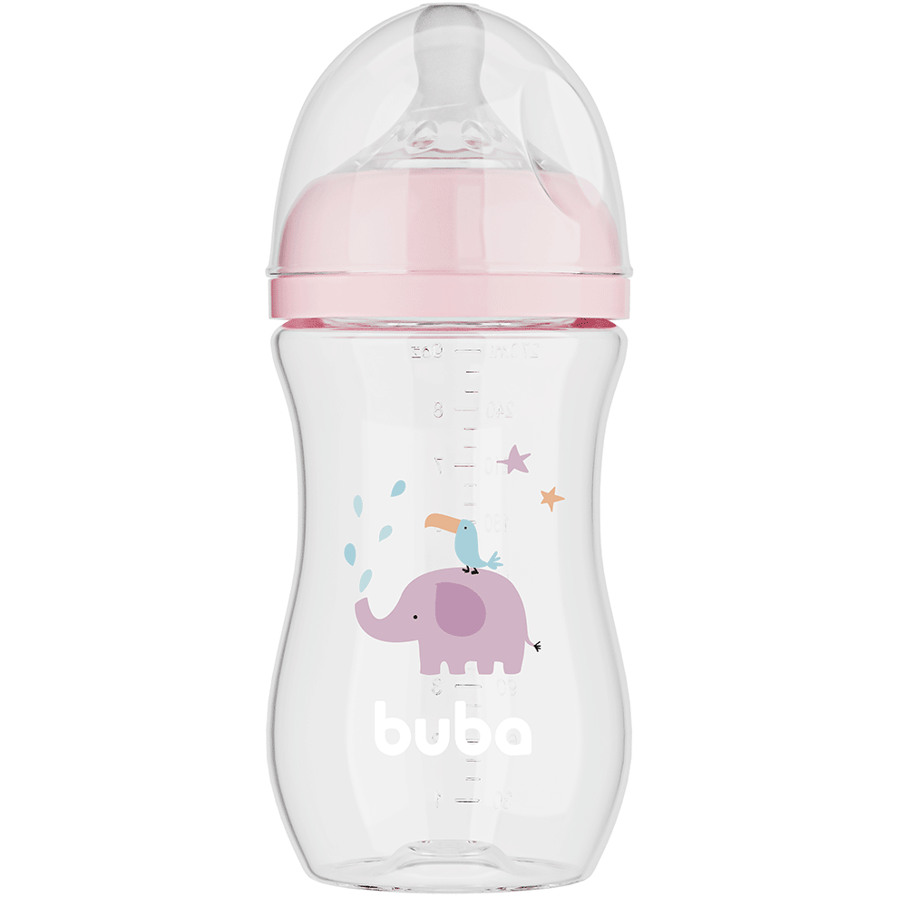 Mamadeira Elefante Rosa Buba 270ml
