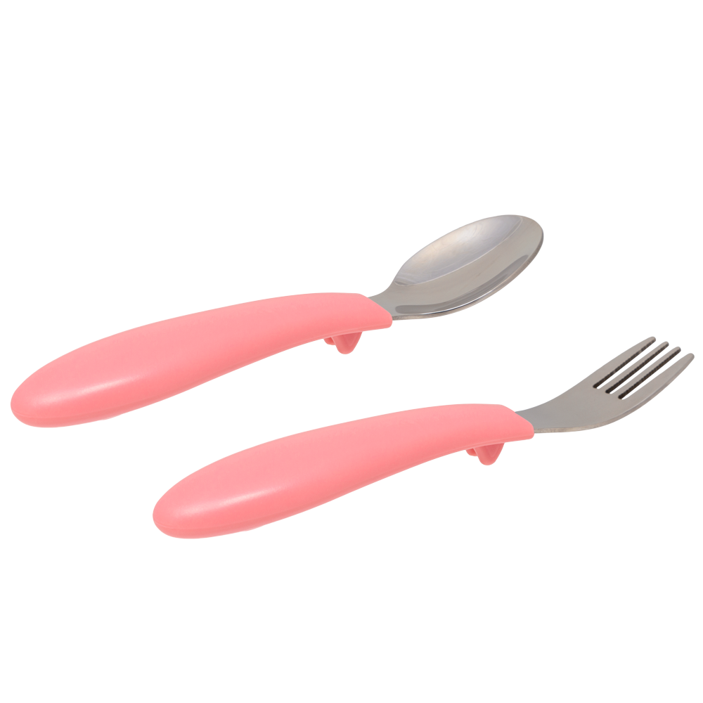 Kit Talheres Inox Rosa Buba Zoo