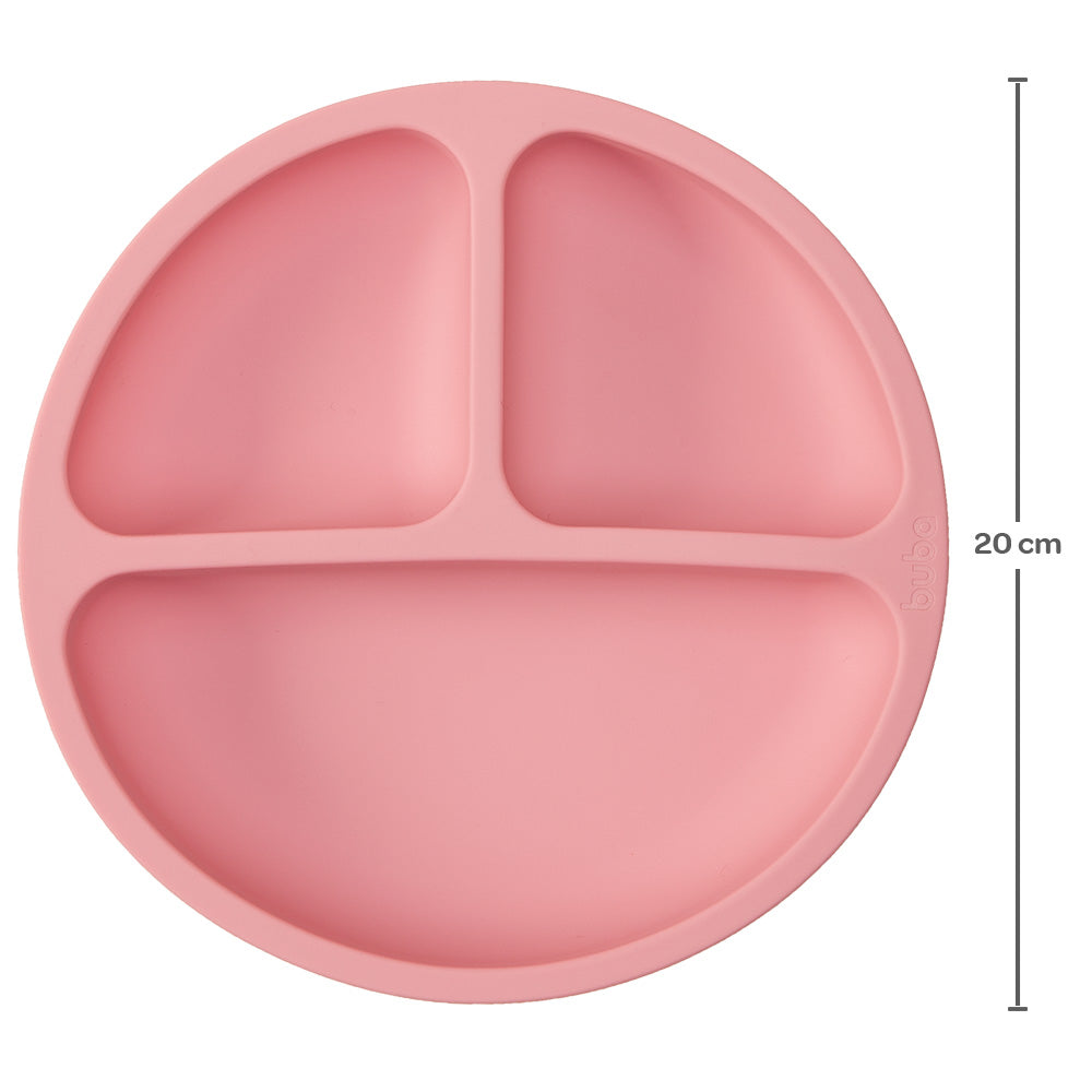 Kit Refeição em Silicone Buba Rosa