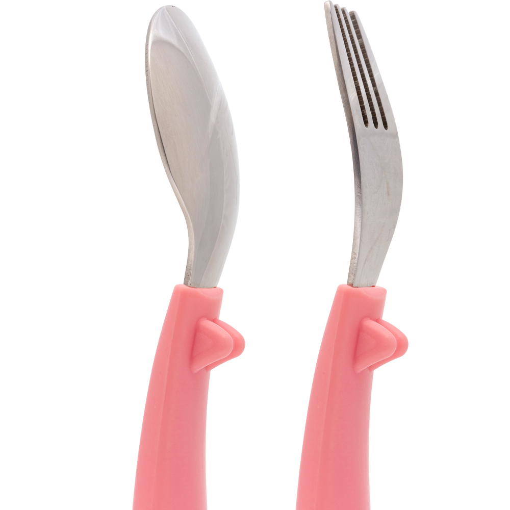 Kit Talheres Inox Rosa Buba Zoo