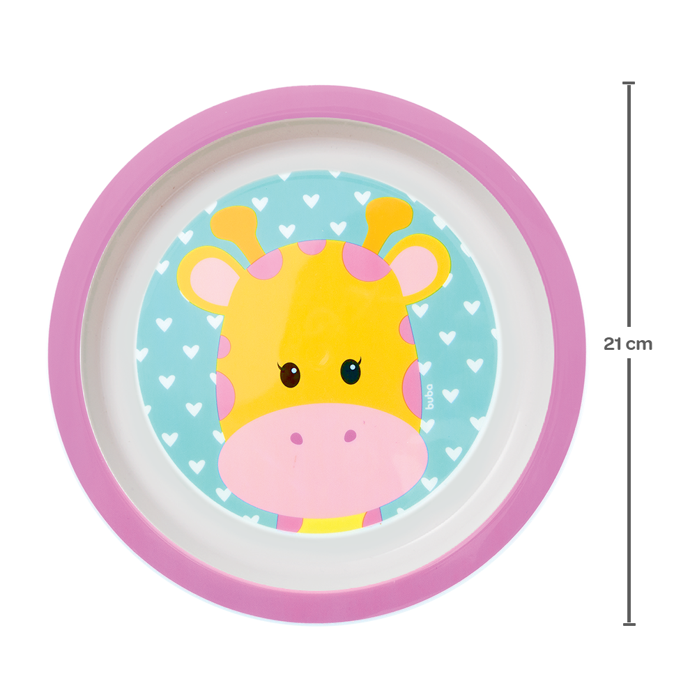 Pratinho Animal Fun Girafa Buba