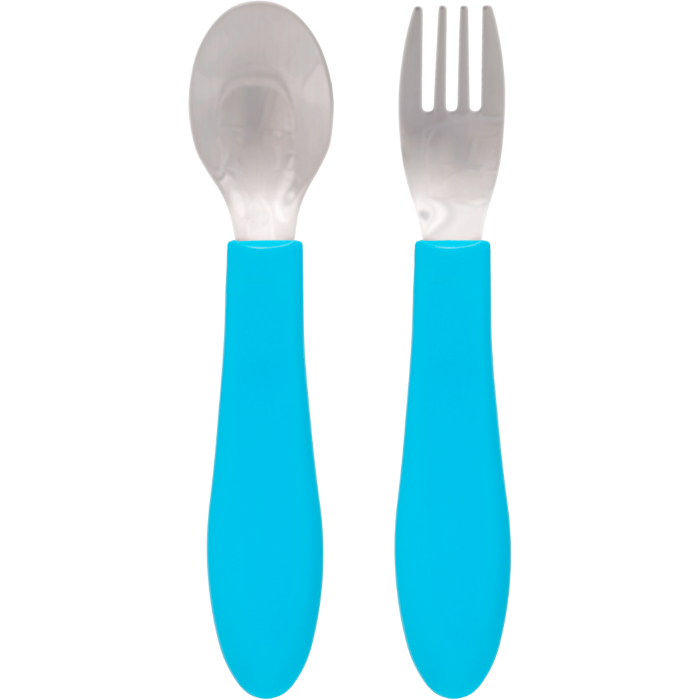 Kit Talheres Inox Azul Buba Zoo