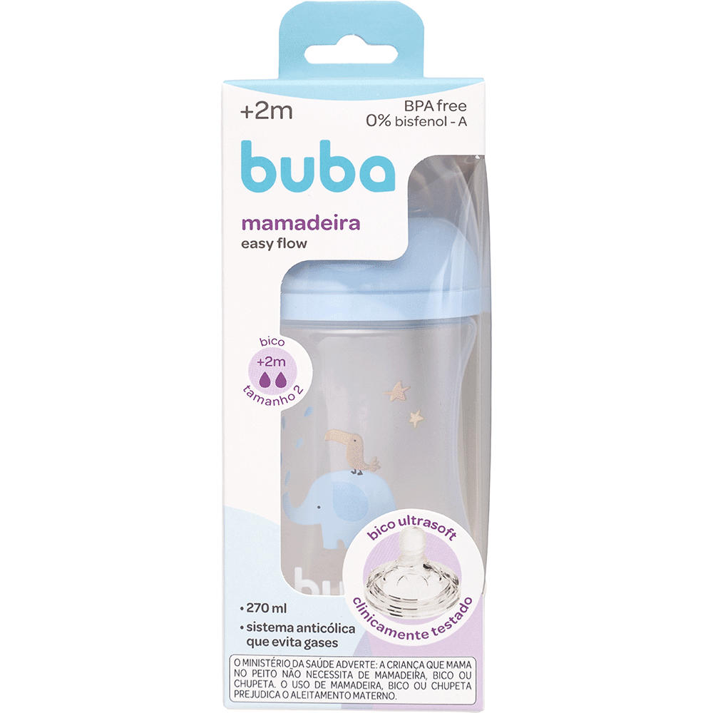 Mamadeira Elefante Azul Buba 270ml