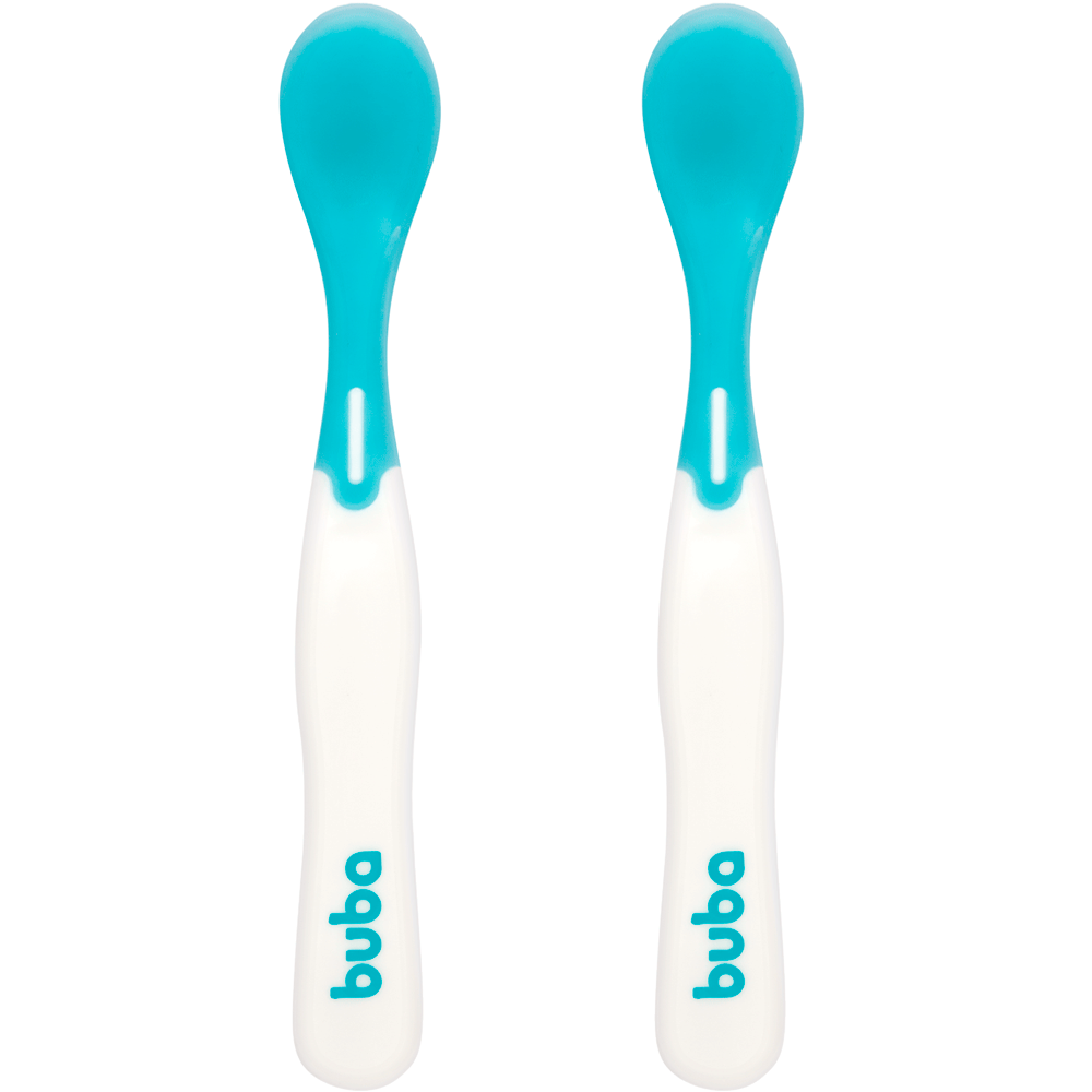 Kit Colheres Termossensíveis Buba Azul