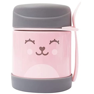 Pote Térmico Infantil Buba para Alimentação Papinha, Frutas De Inox Buba Alumínio Rosa
