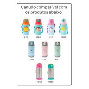 Canudo Repositor Buba Garrafa Térmica Alumínio