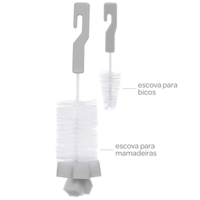Kit Escova para Mamadeira com Esponja Buba