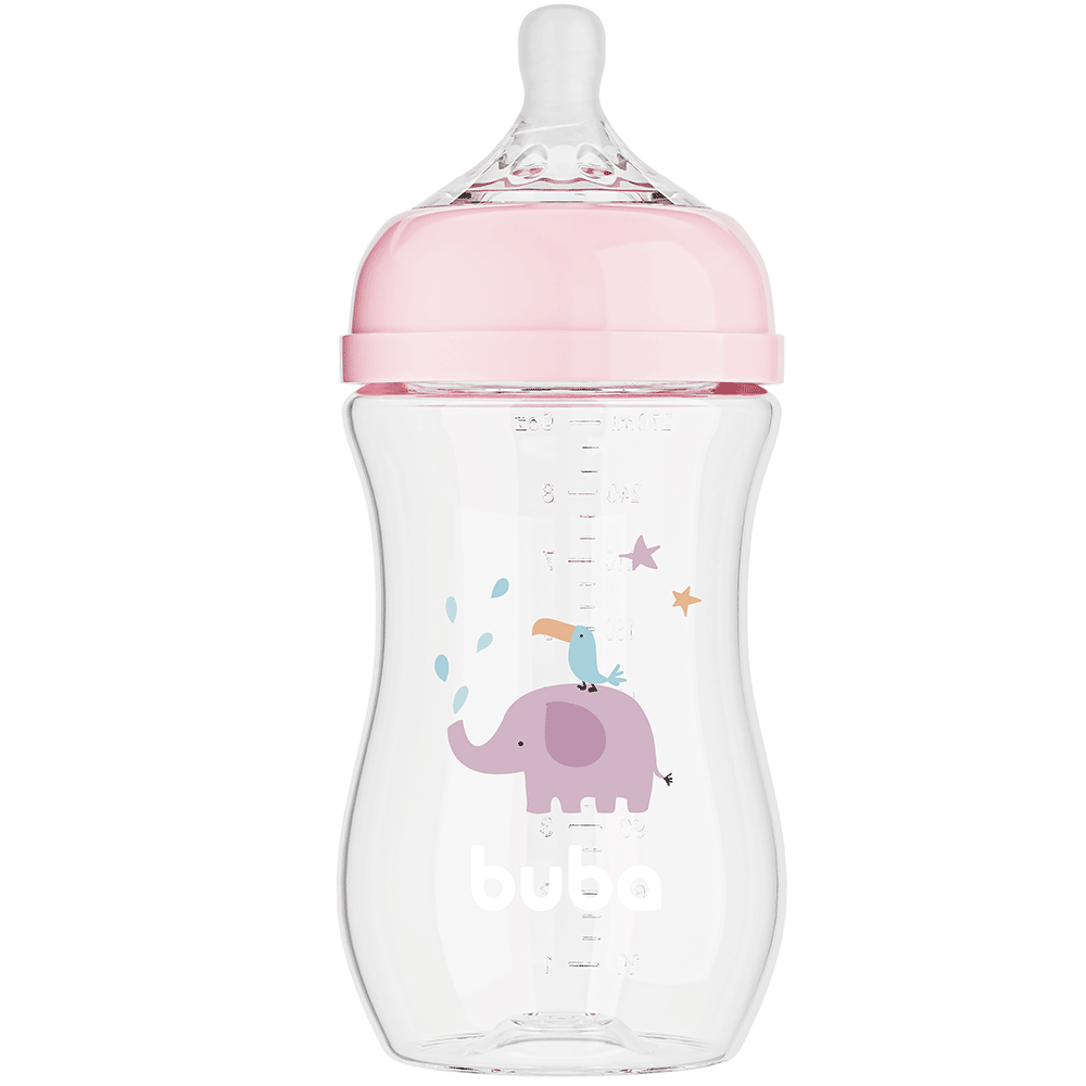 Mamadeira Elefante Rosa Buba 270ml