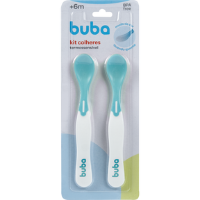 Kit Colheres Termossensíveis Buba Azul