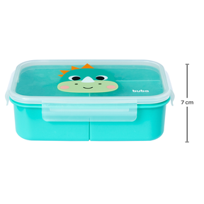 Lunchbox Pote com Divisórias Buba Zoo Dino Marmitinha