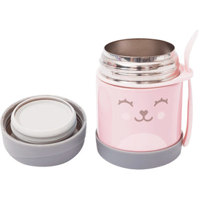 Pote Térmico Infantil Buba para Alimentação Papinha, Frutas De Inox Buba Alumínio Rosa