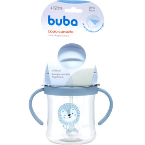Copo Canudo e Válvula Anticólica Buba Leão Azul