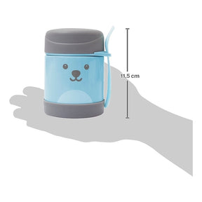 Pote Térmico Infantil Buba para Alimentação Papinha, Frutas De Inox Buba Alumínio Azul e Rosa