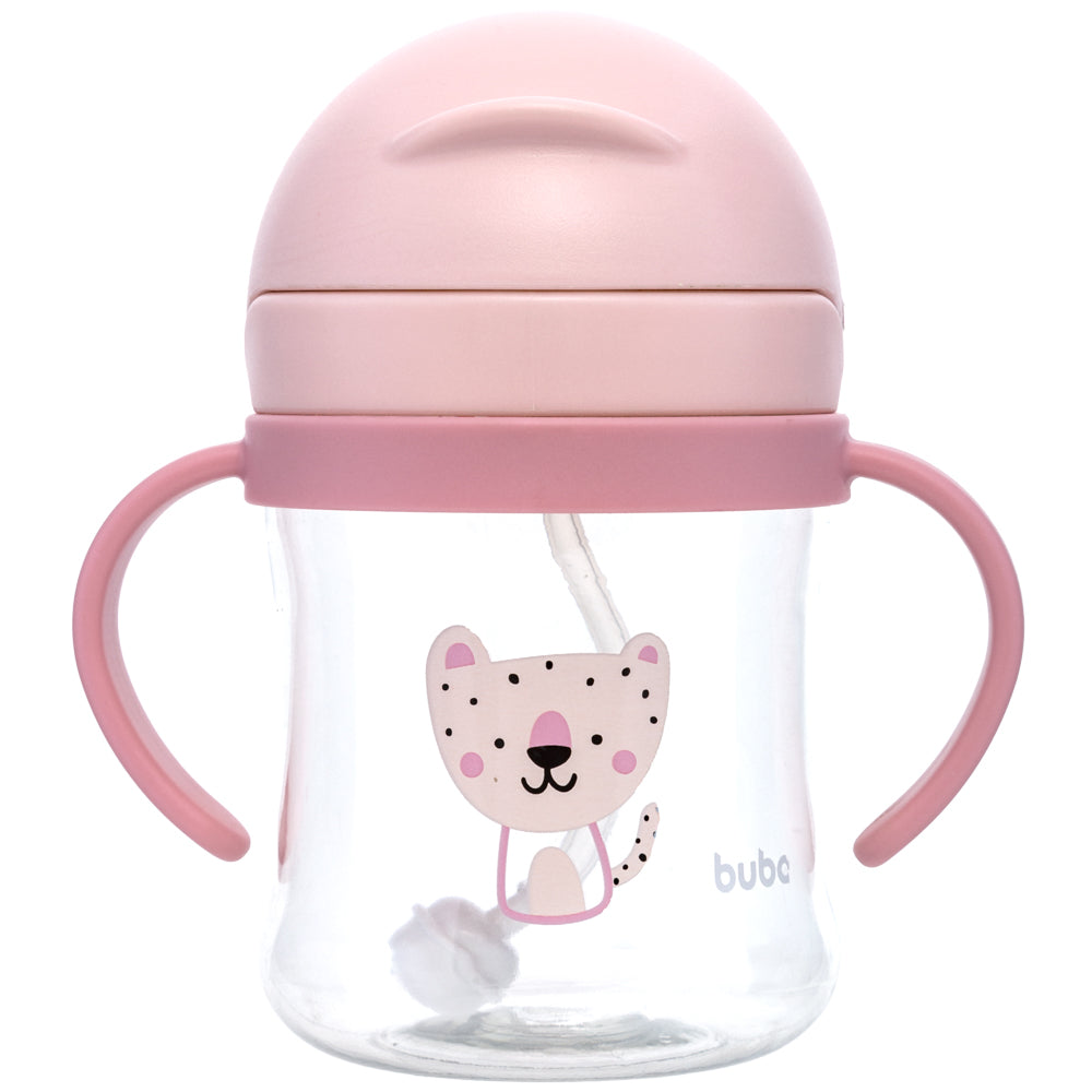 Copo Canudo e Válvula Anticólica Buba Oncinha Rosa