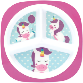 Prato Buba com Divisória Animal Fun Unicórnio
