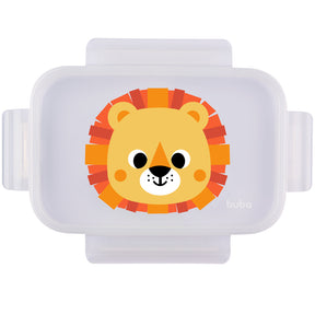 Lunchbox Pote com Divisórias Buba Zoo Leão Marmitinha