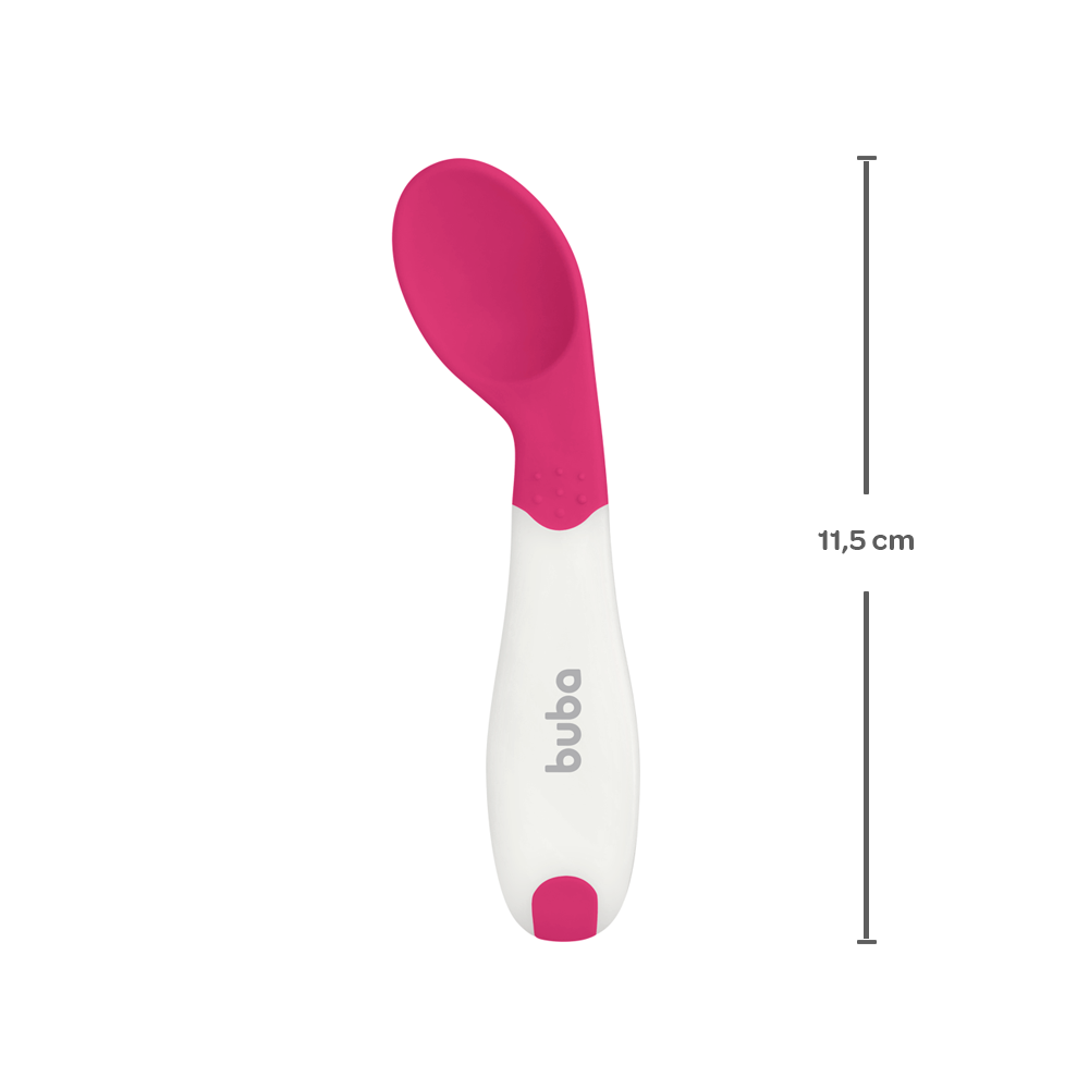 Colher de Treinamento Curvada Rosa Buba