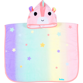 Toalha Poncho Unicórnio Buba