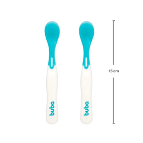 Kit Colheres Termossensíveis Buba Azul