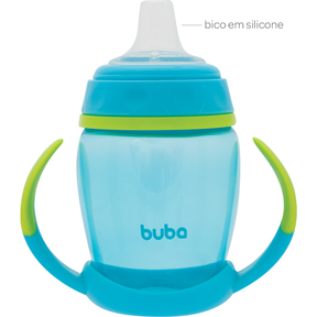 Copo Treinamento Bico de Silicone Buba Azul