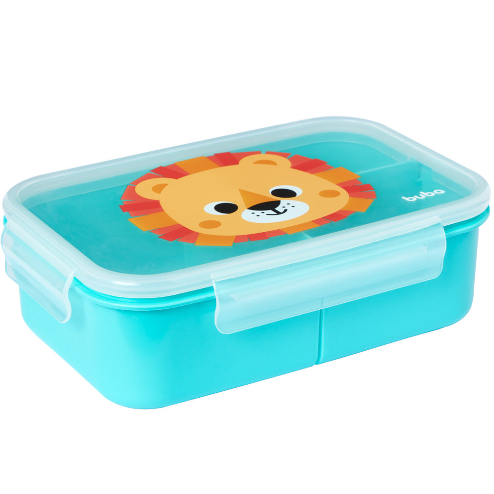 Lunchbox Pote com Divisórias Buba Zoo Leão Marmitinha