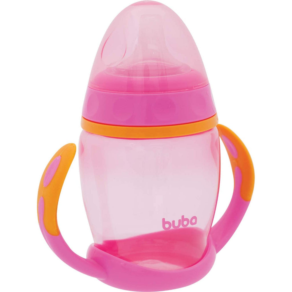Kit Alimentação Buba com Prato de Urso Infantil com Divisórias + Copo de treinamento com Bico de Silicone + Kit Colheres Termossensíveis