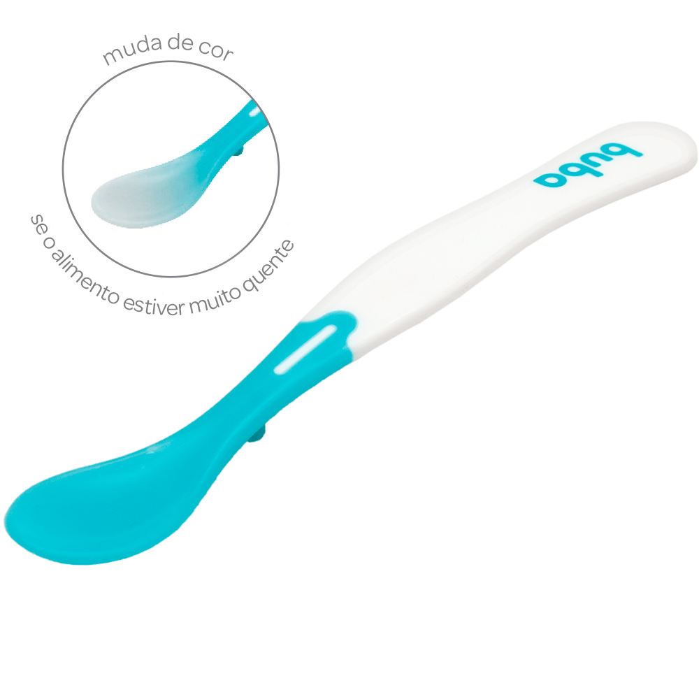 Kit Colheres Termossensíveis Buba Azul